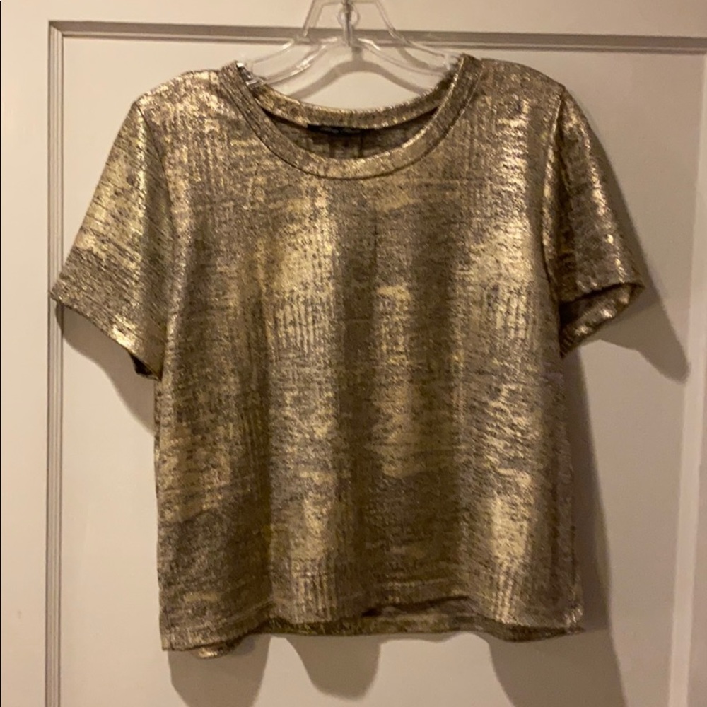 Gold Crop Top